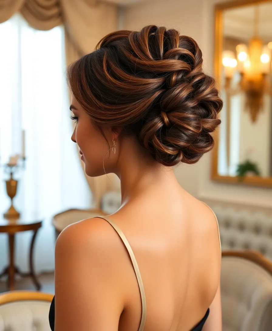 21 Short Curly Hairstyles You'll Be Obsessed With - 17. Curly French Twist