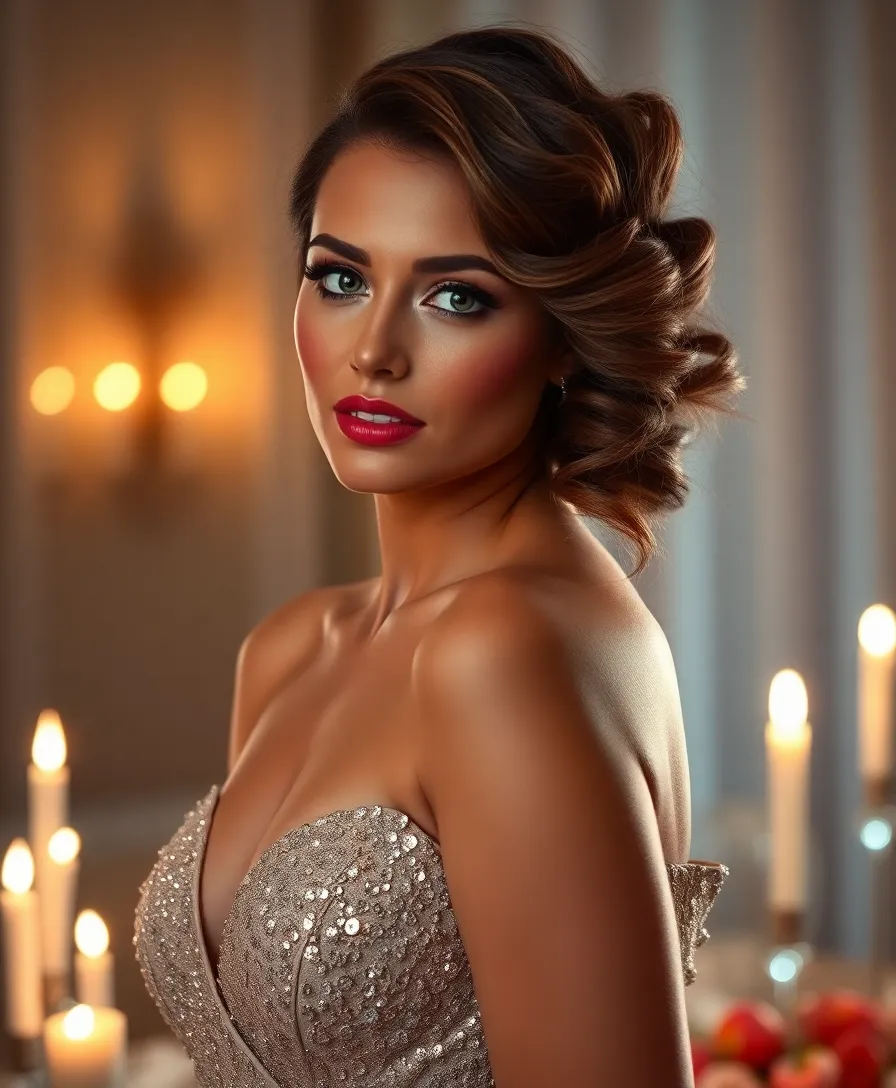 21 Effortlessly Chic Baddie Curly Hairstyles to Slay All Day (Check Out #12!) - 5. Side-Swept Curls