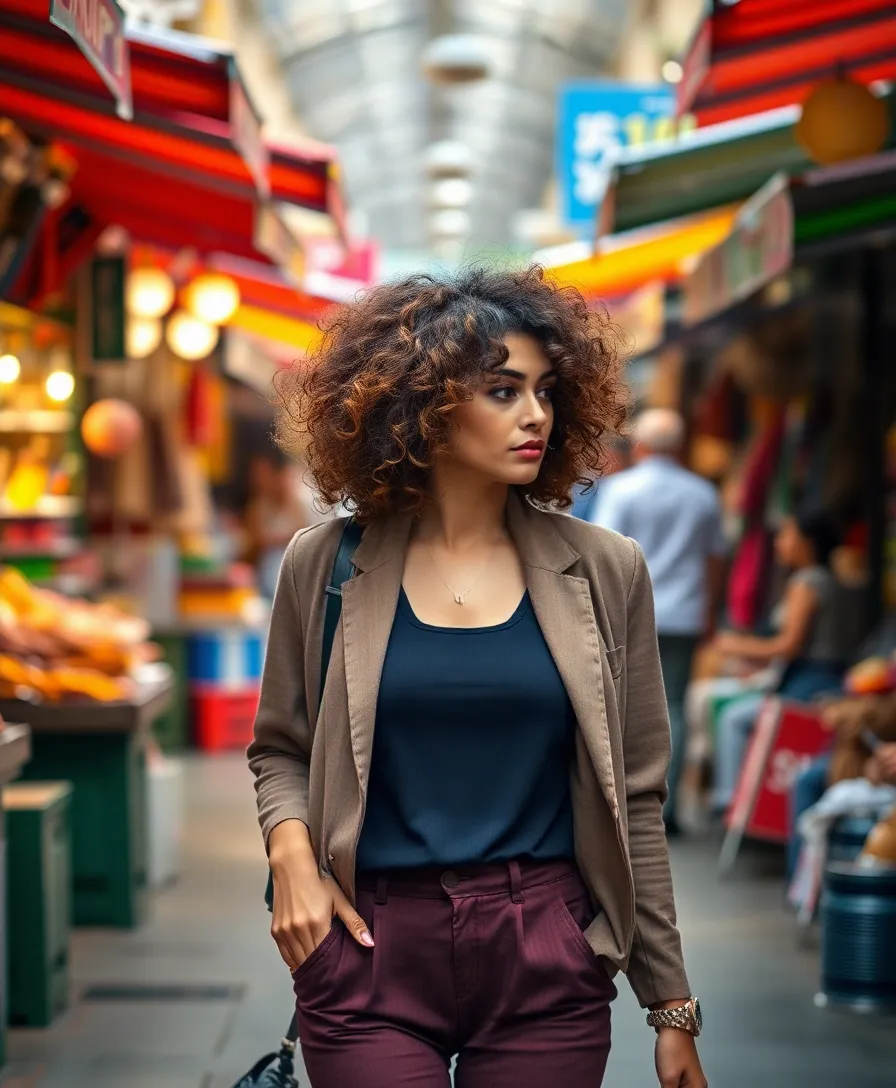 21 Effortlessly Chic Baddie Curly Hairstyles to Slay All Day (Check Out #12!) - 3. Shoulder-Length Curly Bob