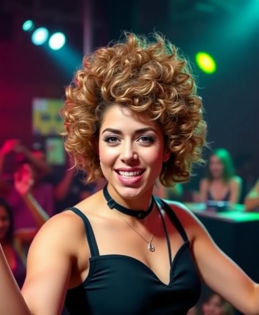 21 Amazing Easy Curly Hairstyles You Need to See - 17. Curly Faux Hawk