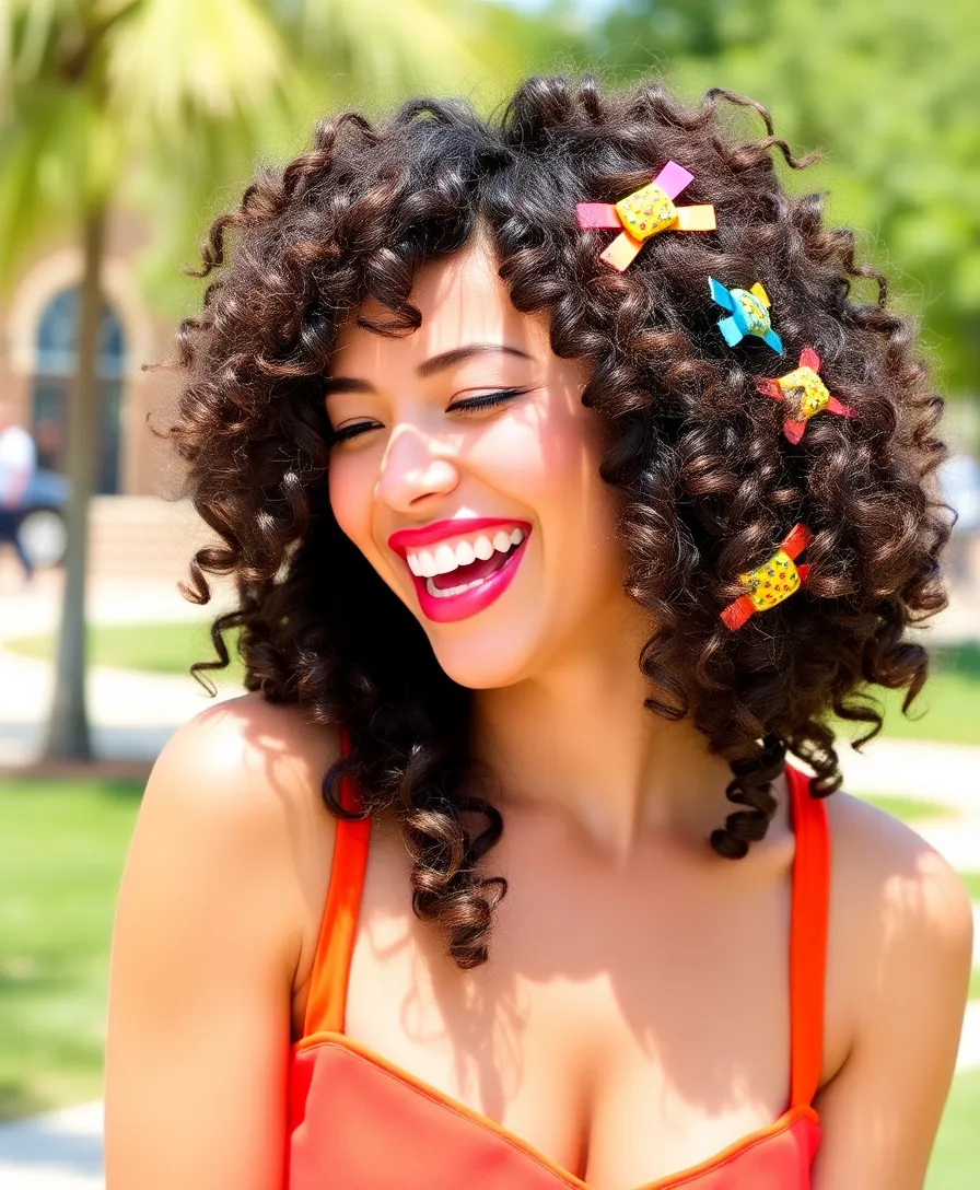 21 Amazing Easy Curly Hairstyles You Need to See - 4. Messy Bun with Curls