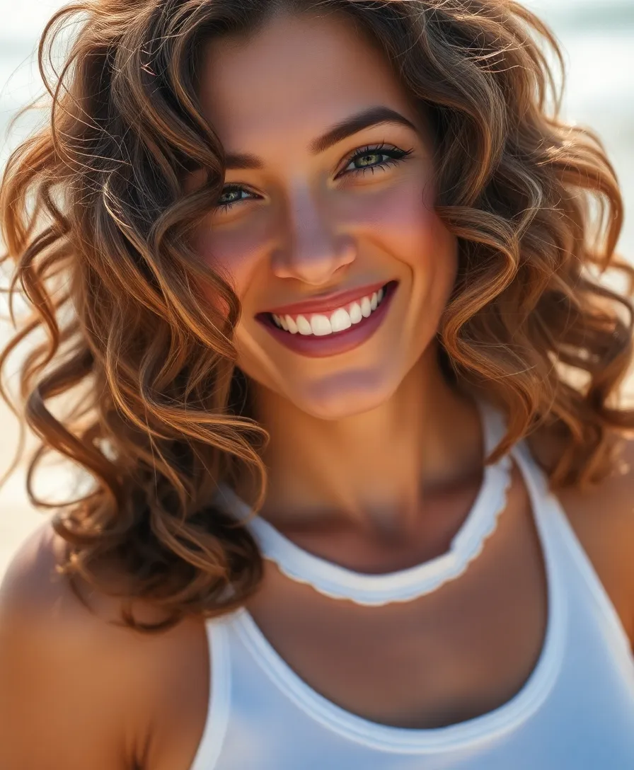 21 Amazing Easy Curly Hairstyles You Need to See - 1. Effortless Beach Waves