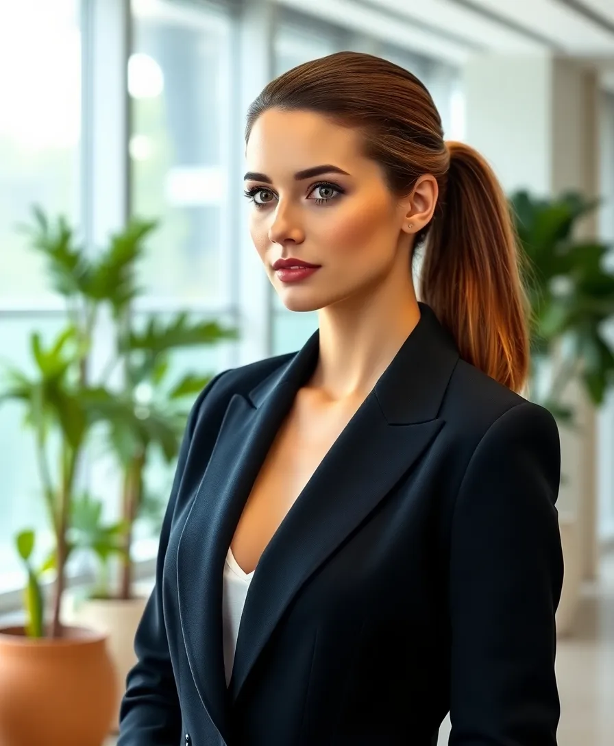 21 Fun Spring Hairstyles That Are Super Easy to Recreate (Wait Until You See #3!) - 9. Sleek Low Ponytail