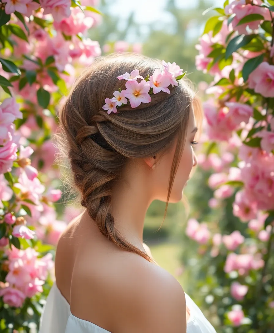 21 Fun Spring Hairstyles That Are Super Easy to Recreate (Wait Until You See #3!) - 3. Floral Crown Braid