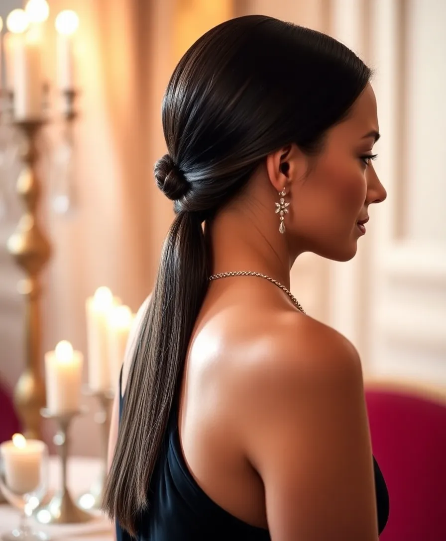21 Stunning Half Up Pigtails Hairstyles You Will Love - 4. Sleek Half Up Pigtails