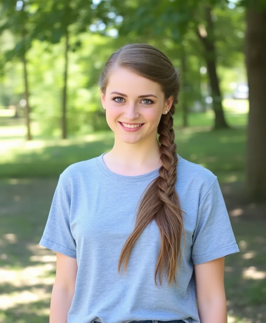 21 Stunning Half Up Pigtails Hairstyles You Will Love - 20. Half Up Pigtails with a Creative Braid