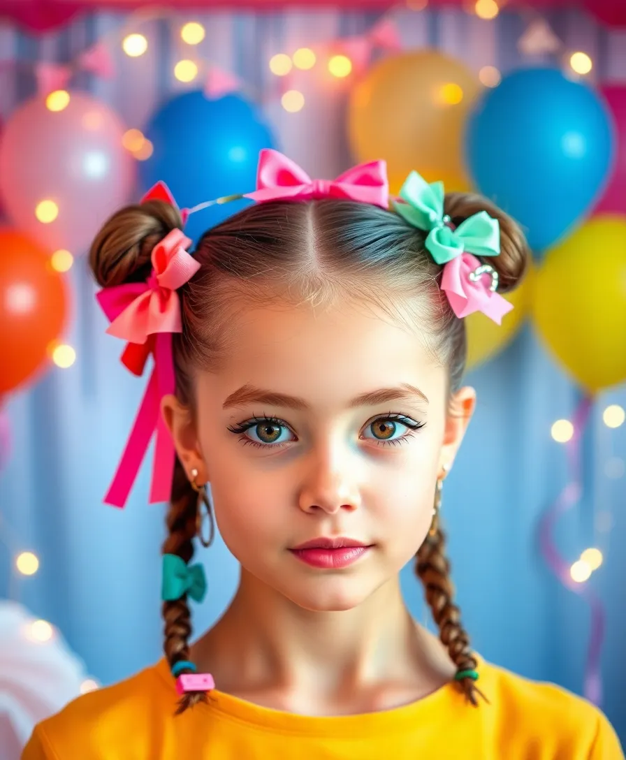 21 Stunning Half Up Pigtails Hairstyles You Will Love - 5. Half Up Pigtails with Hair Accessories