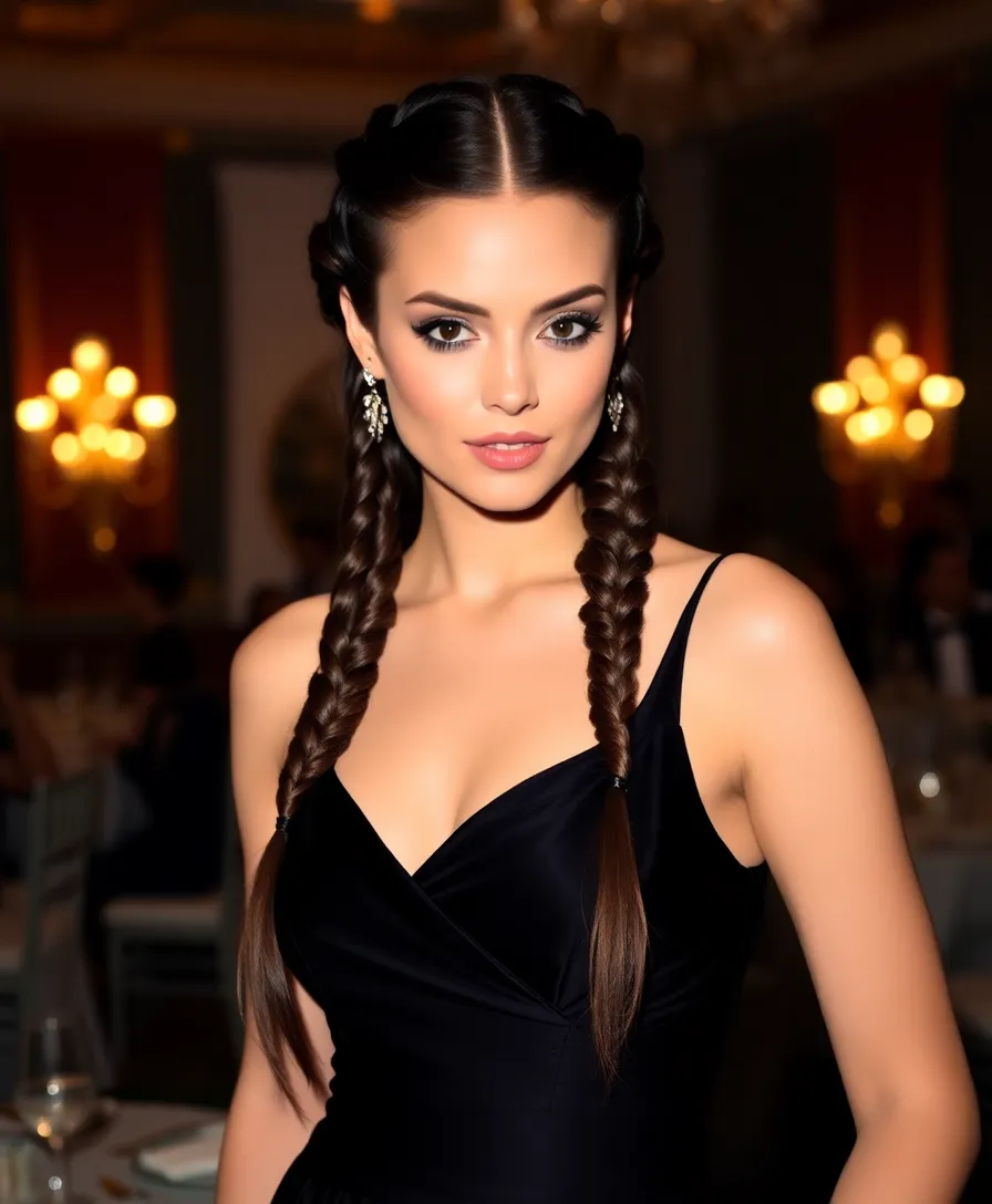 21 Stunning Half Up Pigtails Hairstyles You Will Love - 19. Half Up Pigtails with a Dramatic Twist