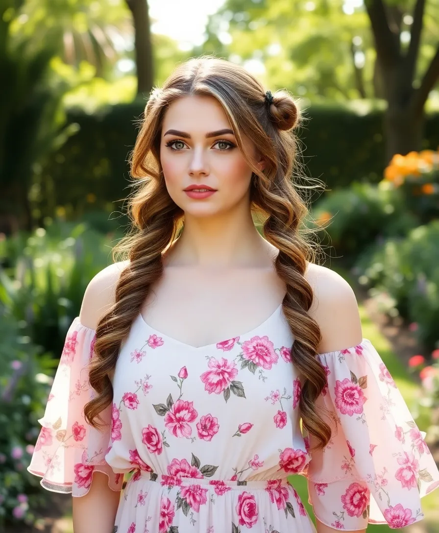 21 Stunning Half Up Pigtails Hairstyles You Will Love - 6. Half Up Pigtails with Curls