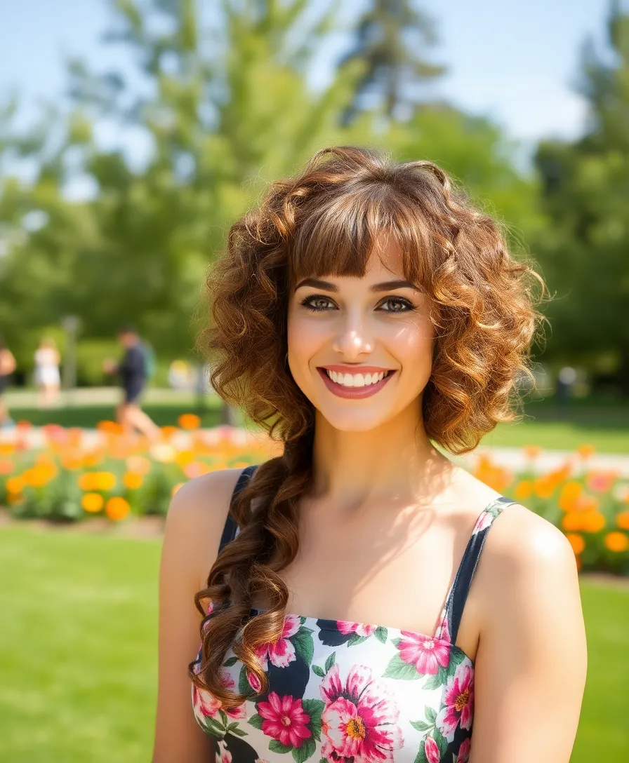 21 Short Curly Hairstyles You'll Be Obsessed With - 2. Curly Bob with Bangs