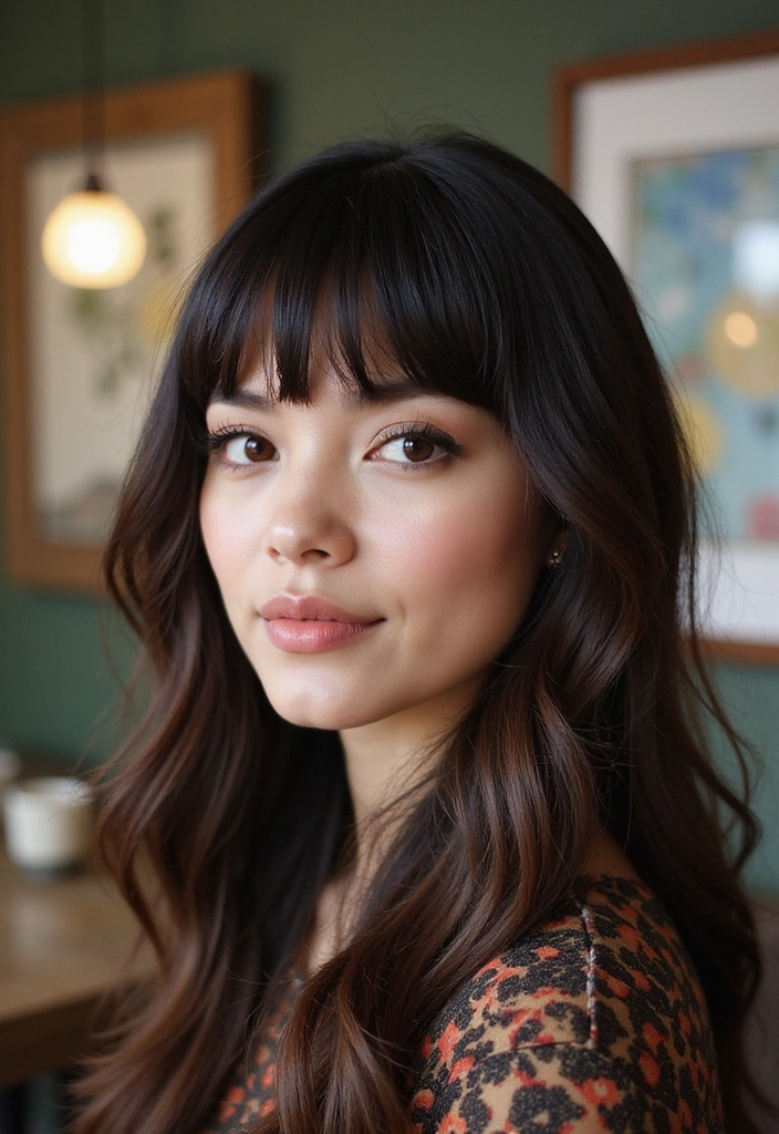 20 Celeb-Inspired Square Face Hairstyles You Can Rock Too (Wait Until You See #10!) - 17. Bold Bangs