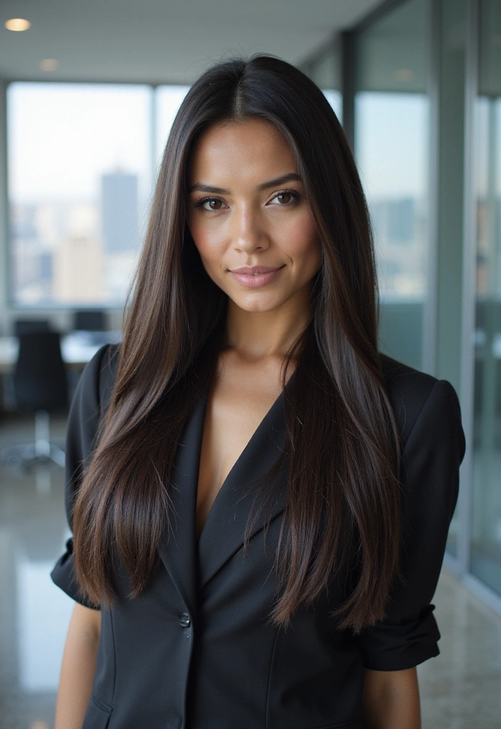 20 Celeb-Inspired Square Face Hairstyles You Can Rock Too (Wait Until You See #10!) - 5. Sleek Straight Hair
