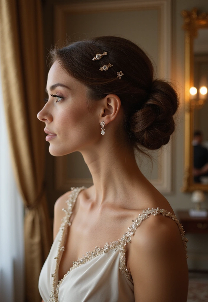 20 Celeb-Inspired Square Face Hairstyles You Can Rock Too (Wait Until You See #10!) - 20. Elegant Chignon