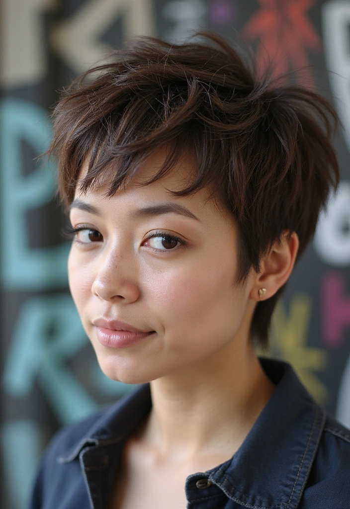20 Celeb-Inspired Square Face Hairstyles You Can Rock Too (Wait Until You See #10!) - 3. Textured Pixie Cut