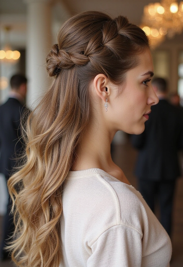 21 Chic Half Up Half Down Hairstyles Perfect for Any Occasion (Wait Until You See #12!) - 19. Half Up Half Down with a Twist