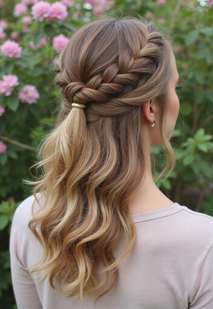 21 Chic Half Up Half Down Hairstyles Perfect for Any Occasion (Wait Until You See #12!) - 9. Half Up Half Down Fishtail Braid