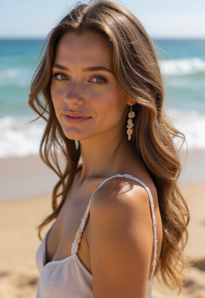 21 Chic Half Up Half Down Hairstyles Perfect for Any Occasion (Wait Until You See #12!) - 6. Beachy Half Up Half Down