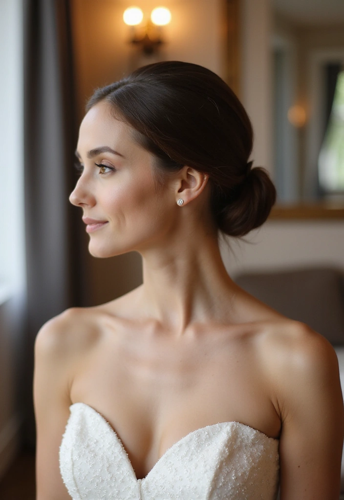 20 Chic Half Up Half Down Wedding Hairstyles to Elevate Your Bridal Look Instantly! - 2. Sleek and Sophisticated