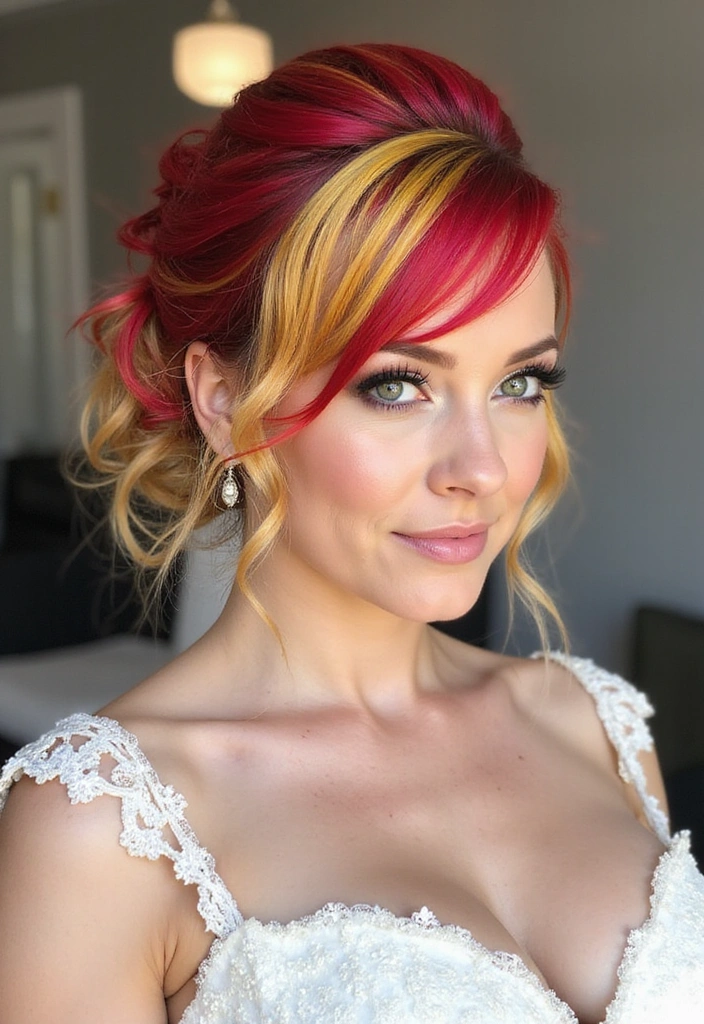 20 Chic Half Up Half Down Wedding Hairstyles to Elevate Your Bridal Look Instantly! - 5. Floral Crown Accents