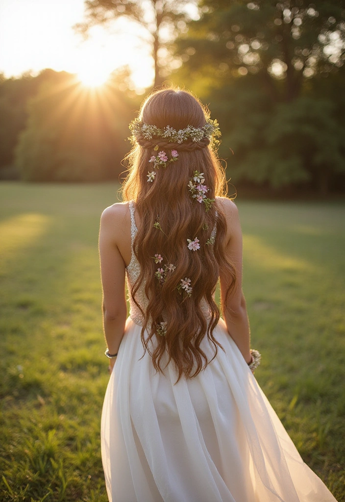 20 Chic Half Up Half Down Wedding Hairstyles to Elevate Your Bridal Look Instantly! - 3. Bohemian Braids