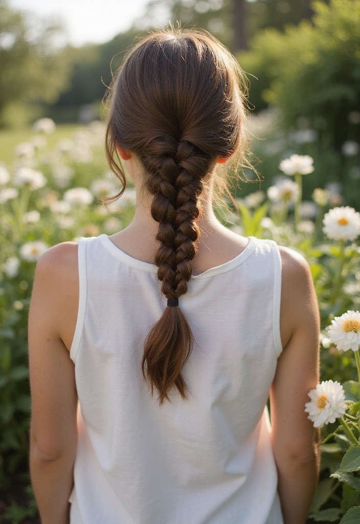 18 Cute and Simple Casual Hairstyles That Will Transform Your Look Instantly! - 4. Simple Braided Ponytail