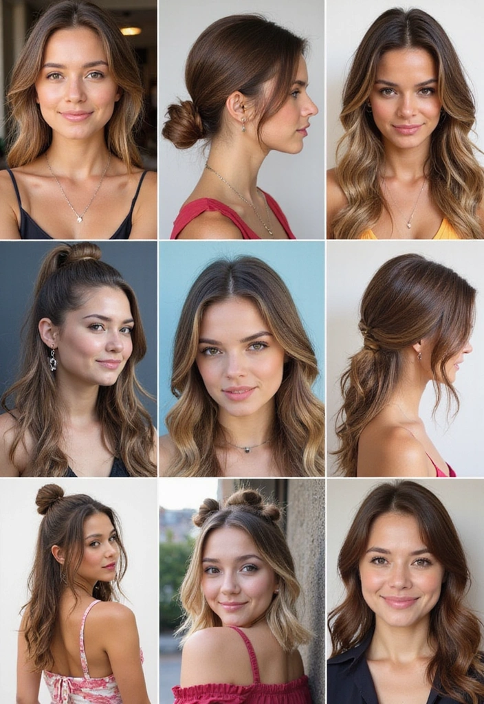 18 Cute and Simple Casual Hairstyles That Will Transform Your Look Instantly! - 5. Twisted Half-Updo
