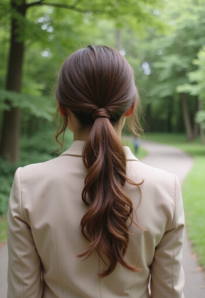 21 Adorable Casual Hairstyles That'll Make You Look Effortlessly Chic! - 18. Twisted Low Ponytail