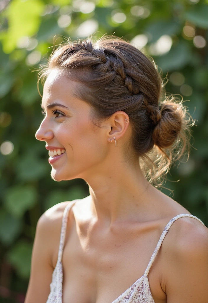 21 Adorable Casual Hairstyles That'll Make You Look Effortlessly Chic! - 16. Braided Updo