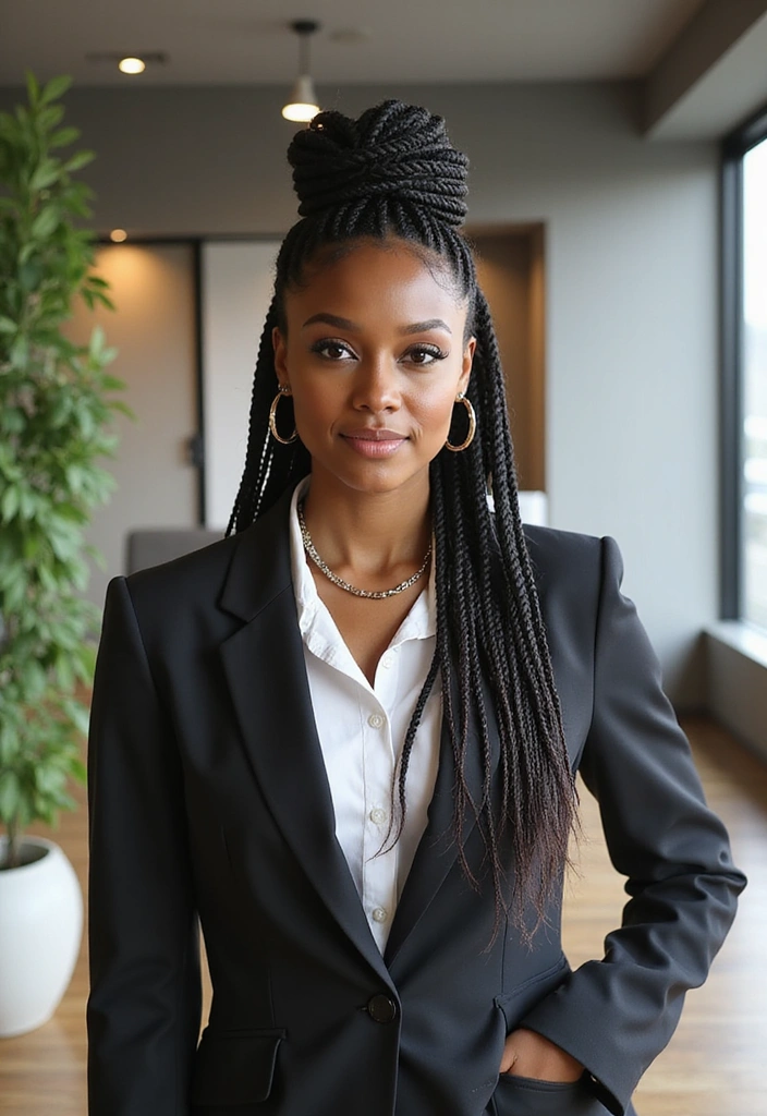 21 Business Casual Hairstyles You Need to Try (Number 7 Will Change Your Work Game!) - 7. Chic Braided Crown