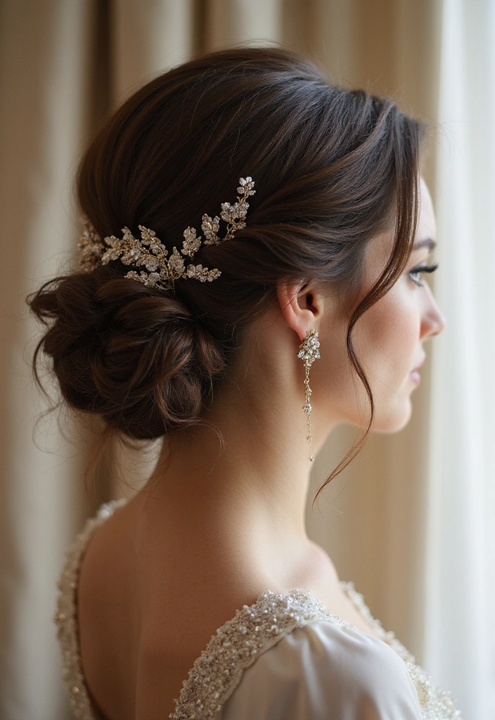 15 Celebrity-Inspired Side Part Hairstyles You’ll Want to Copy Right Now (Warning: #9 is a Showstopper!) - 5. The Elegant Updo with a Side Part
