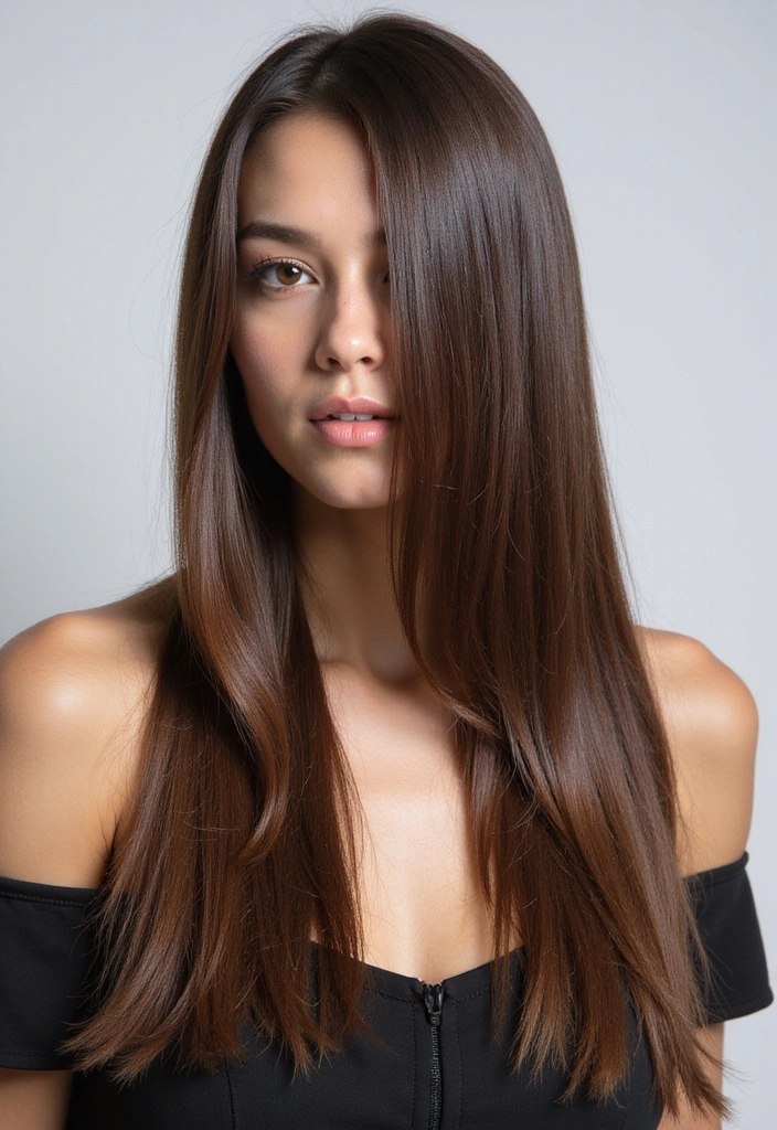 15 Celebrity-Inspired Side Part Hairstyles You’ll Want to Copy Right Now (Warning: #9 is a Showstopper!) - 14. The Long and Straight Side Part