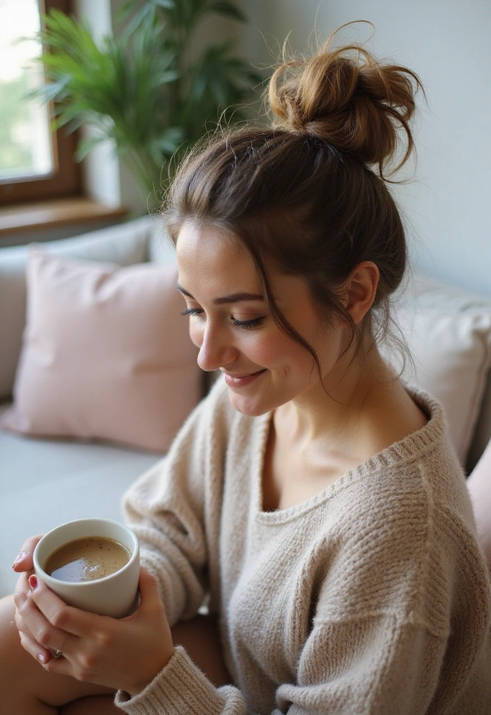 15 Chic Simple Hairstyles That Will Keep You Looking Fabulous All Day! - 2. Messy Bun
