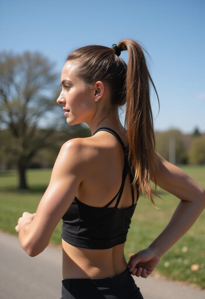 21 Versatile Athletic Hairstyles for Running That Will Turn Heads! - 1. Sleek High Ponytail