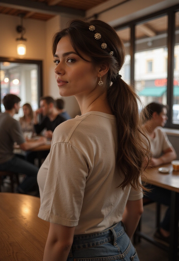 21 Easy Hairstyles for Short Hair That Will Transform Your Look Instantly! - 17. The Pinned Back Look