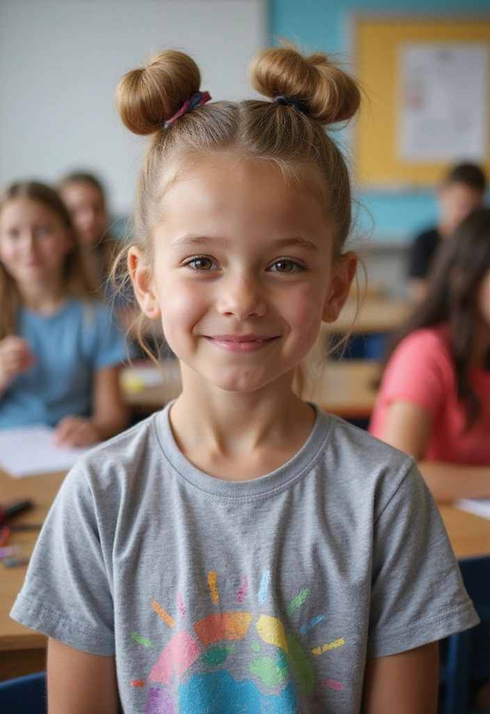 21 Easy Hairstyles for School That Will Save You Time (And Look Fabulous!) - 21. Easy Top Knot