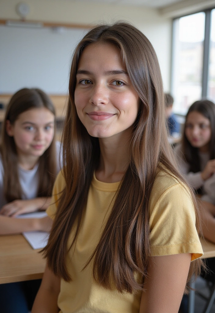 21 Easy Hairstyles for School That Will Save You Time (And Look Fabulous!) - 18. Sleek Straight Hair
