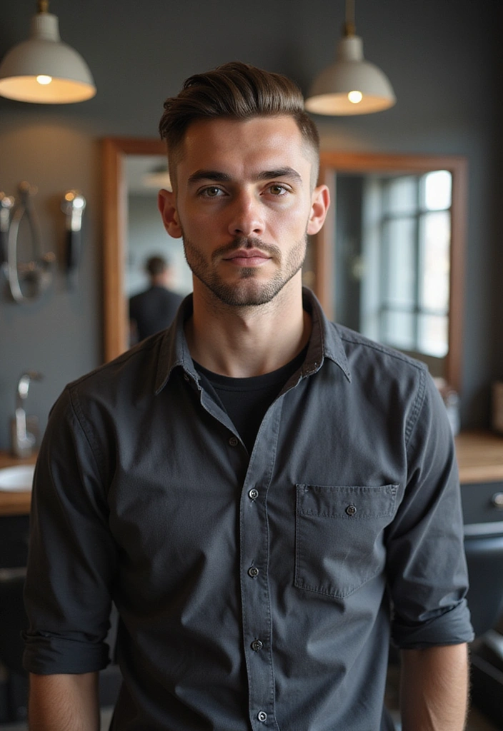 21 Mullet Hairstyles for Men That Prove Retro is the New Cool (You Won't Believe #12!) - 5. The Fade Mullet: Clean and Sharp