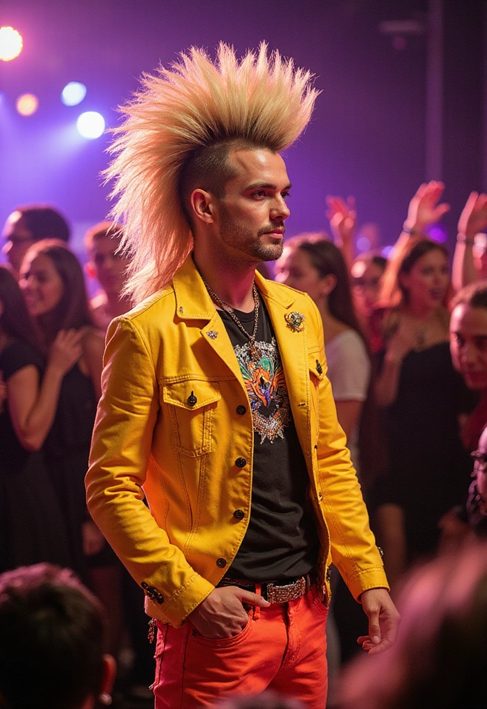 21 Mullet Hairstyles for Men That Prove Retro is the New Cool (You Won't Believe #12!) - 18. The High-Volume Mullet: Big and Bold