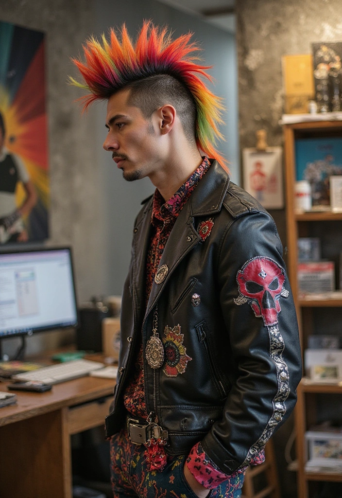21 Mullet Hairstyles for Men That Prove Retro is the New Cool (You Won't Believe #12!) - 21. The Edgy Mullet: Stand Out from the Crowd