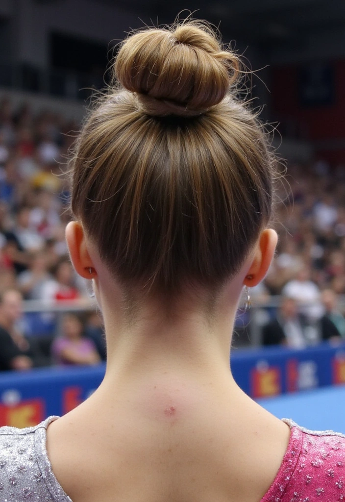 21 Stunning Gymnastics Hairstyles That Will Steal the Show (You Won't Believe #12!) - 11. Elegant Chignon