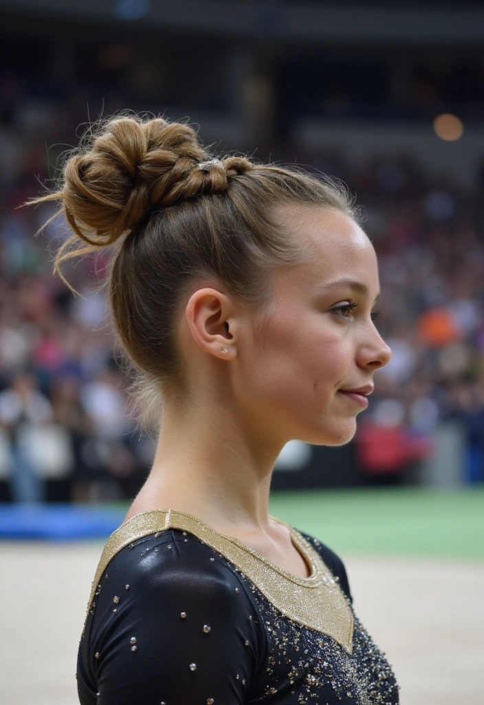 21 Stunning Gymnastics Hairstyles That Will Steal the Show (You Won't Believe #12!) - 15. Braided Crown