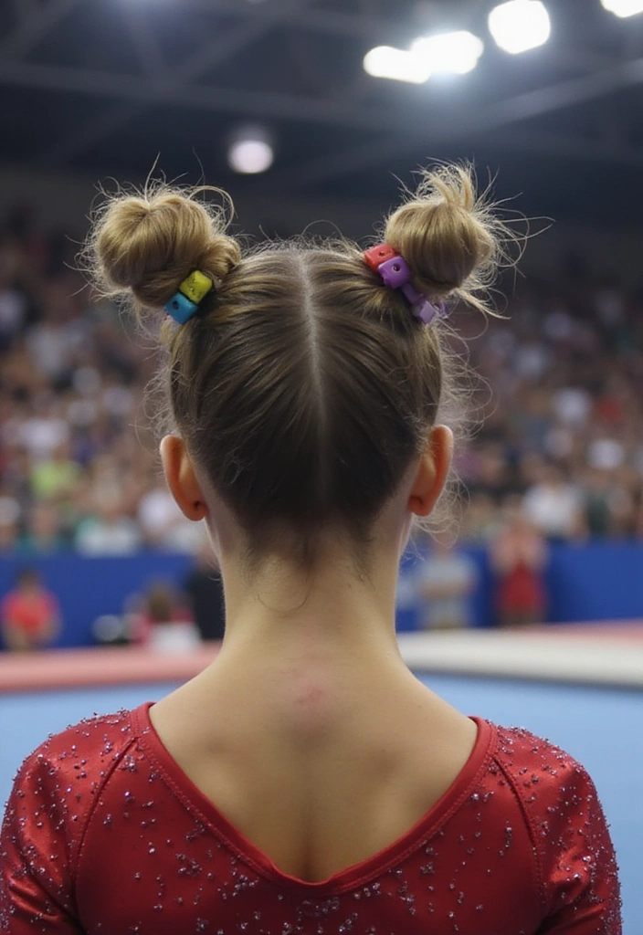 21 Stunning Gymnastics Hairstyles That Will Steal the Show (You Won't Believe #12!) - 21. Playful Half-Up Twists