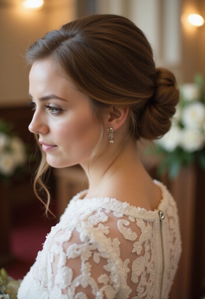 21 Wedding Hairstyles for Long Hair That Will Leave You Breathless! - 3. Classic Chignon
