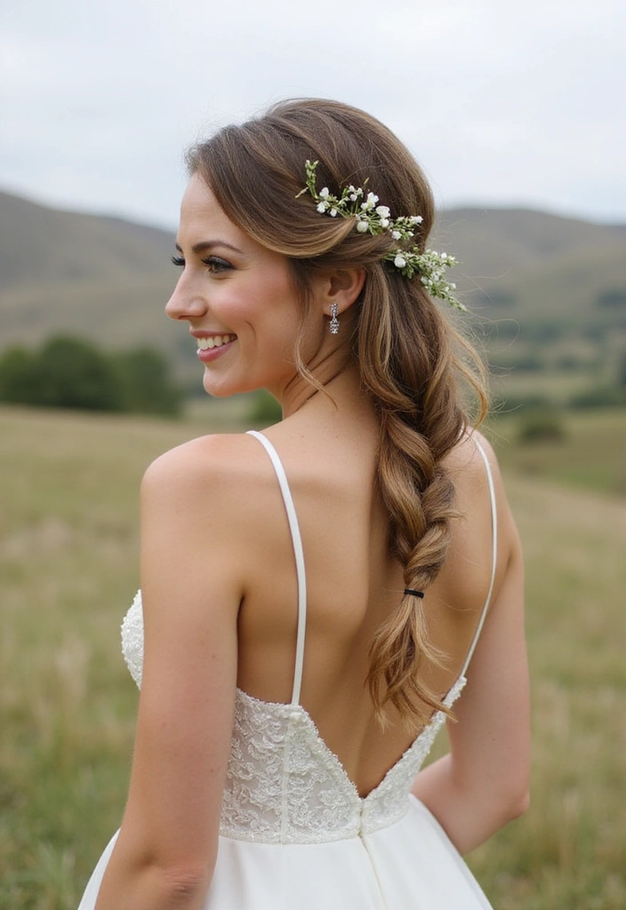 21 Stunning Wedding Hairstyles That Will Leave Everyone Breathless (You Won't Believe #9!) - 8. Romantic Side Braid