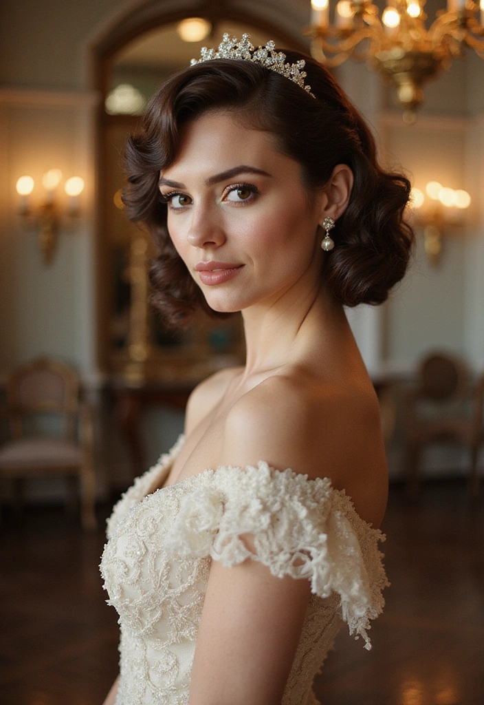21 Stunning Wedding Hairstyles That Will Leave Everyone Breathless (You Won't Believe #9!) - 4. Vintage Hollywood Glam