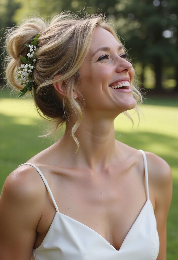 21 Stunning Wedding Hairstyles That Will Leave Everyone Breathless (You Won't Believe #9!) - 13. Messy Bun