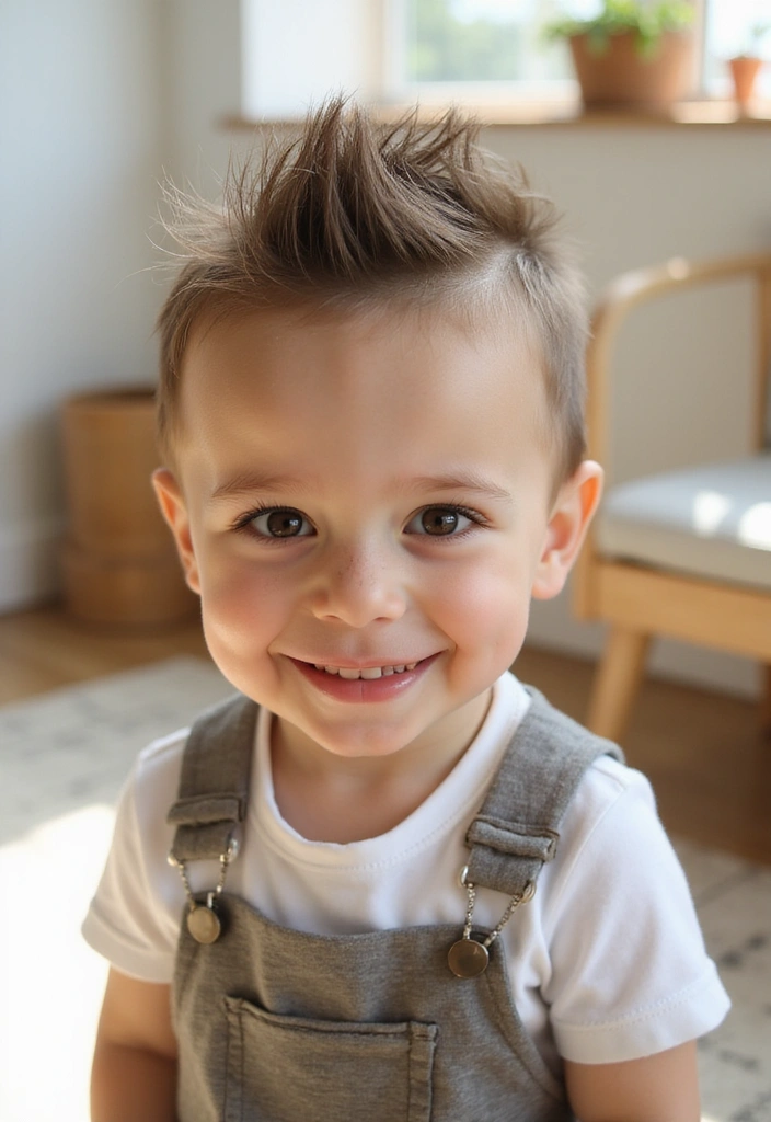 21 Stylish Baby Boy Hairstyles That Are Super Quick to Do! - 15. The Quiff