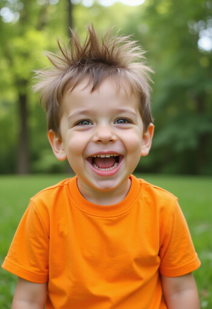 21 Stylish Baby Boy Hairstyles That Are Super Quick to Do! - 2. Messy Tuft