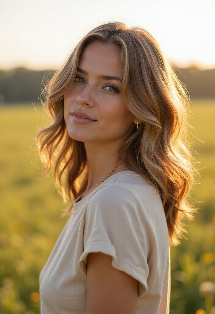21 Casual Hairstyles for Medium Hair That Will Transform Your Look in Minutes! - 21. Layered Hair with Soft Waves