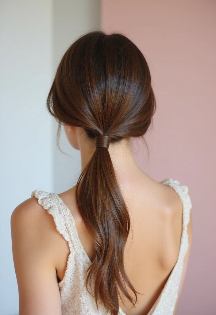21 Casual Hairstyles for Long Hair That'll Turn Heads (You Won't Believe #11!) - 4. Classic Low Ponytail